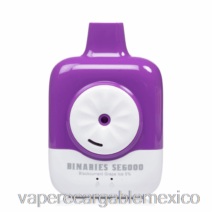 Vape Recargable Horizonte Binarios Se6000 Desechable Hielo De Uva De Grosella Negra